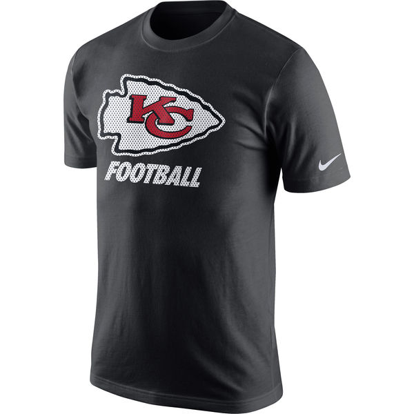 Men NFL Kansas City Chiefs Nike Facility TShirt Anthracite